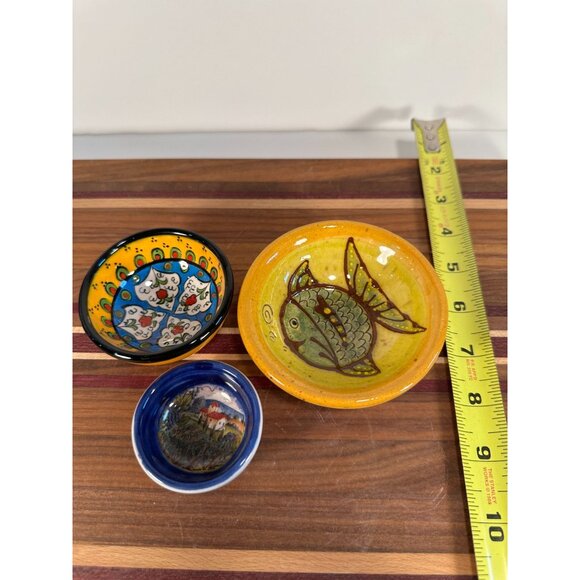 Lot of 3 Ceramic Italian Trinket Dishes - Picture 6 of 9